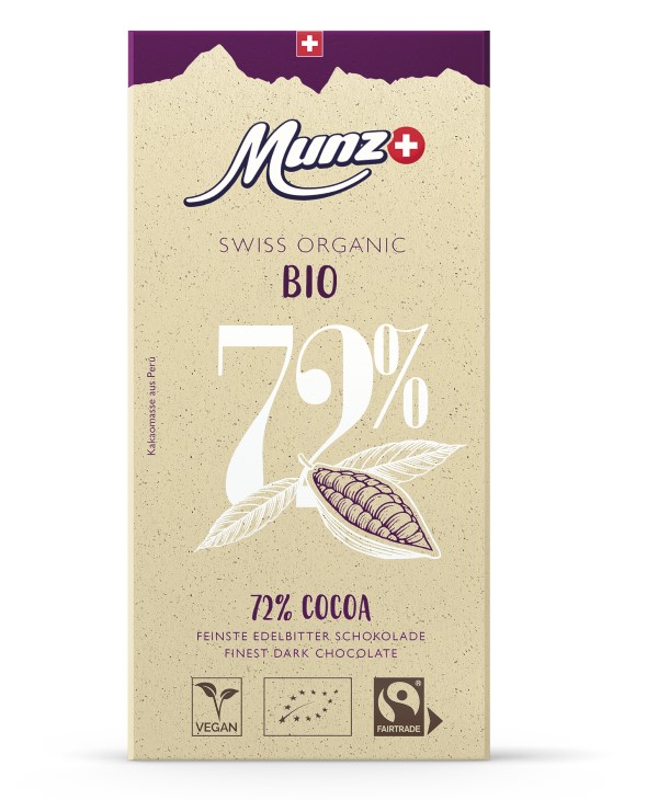 Munz Edelbitterschokolade 72% Cocoa