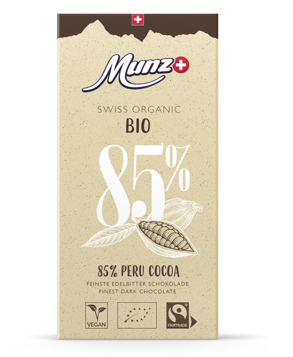 Munz Edelbitterschokolade 85% Peru Cocoa